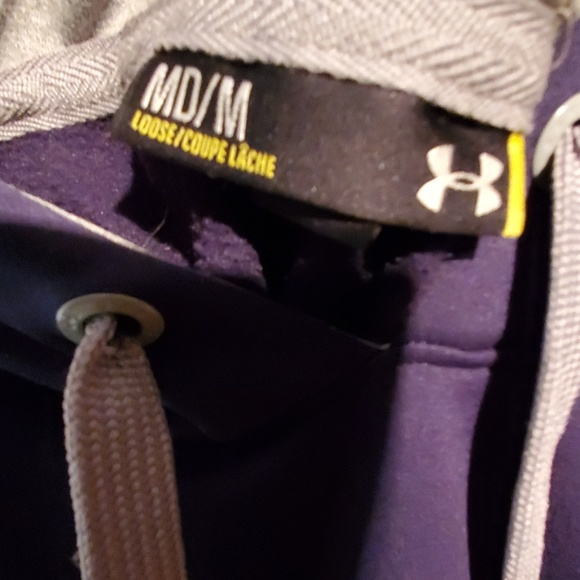 Under Armour Blue & Gray Heavy Duty Hoodie - Picture 5 of 5